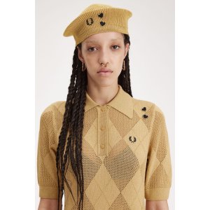 FRED PERRY Amy Knitted Beret 1964 Gold