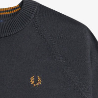 FRED PERRY Crew Neck Jumper anchor grey
