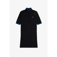 FRED PERRY AMY WINEHOUSE Tipped Piqué Dress black