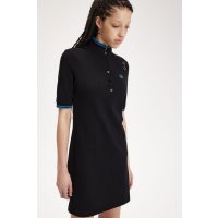 FRED PERRY AMY WINEHOUSE Tipped Piqué Dress black