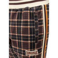 LONSDALE Trainingsanzug Hedley brown/ecru/orange