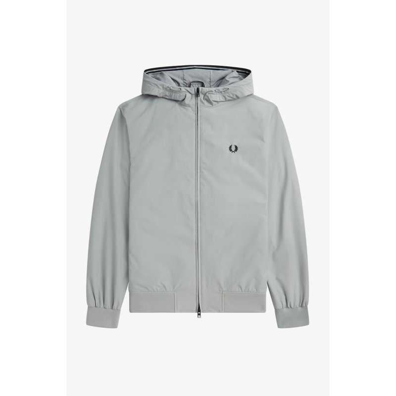 FRED PERRY Padded Hooded Brentham Jacket limestone