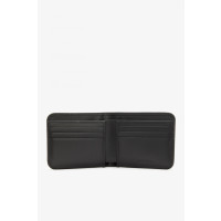 FRED PERRY Burnished Leather Billfold Wallet black