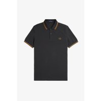 FRED PERRY Twin Tipped Polo Shirt anchor grey / warm...