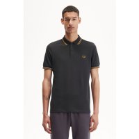 FRED PERRY Twin Tipped Polo Shirt anchor grey / warm...