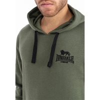 LONSDALE Maywick Mens Hooded Sweatshirt olive/black