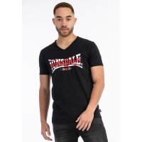 LONSDALE Stanydale T-Shirt black/ white/ red