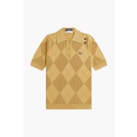 FRED PERRY AMY WINEHOUSE Strickshirt mit Argyle-Muster 1964 gold