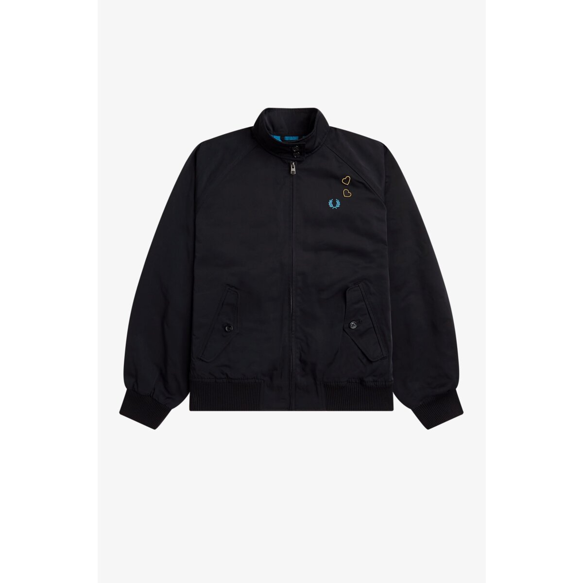 FRED PERRY AMY WINEHOUSE Laurel Wreath Zip-Through Jacket black