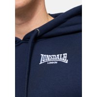 LONSDALE Crosspatrick Mens hooded sweatshirt navy/white
