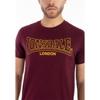 Lonsdale T- Shirt Beanley 3er Pack black/navy/oxblood