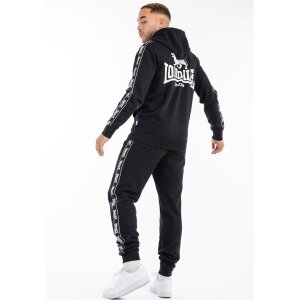 LONSDALE Bigton Herren Kapuzensweatjacke black/ white