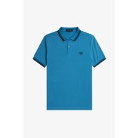 FRED PERRY Twin Tipped Polo Shirt runaway bay ocean /...