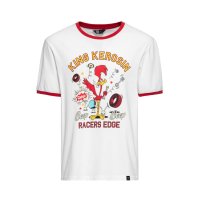 KING KEROSIN T-Shirt Vintage Ringer Beep Beep off white