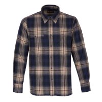 PIKE BROTHERS 1937 Roamer Shirt blue beige check flannel