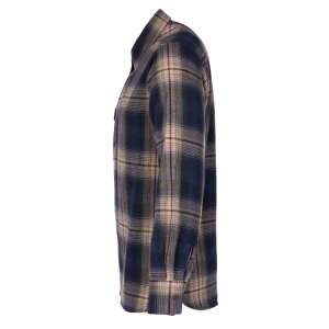 PIKE BROTHERS 1937 Roamer Shirt blue beige check flannel