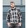 PIKE BROTHERS 1937 Roamer Shirt blue beige check flannel
