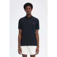 FRED PERRY Polo Shirt navy/ nut flake