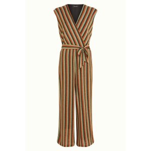 KING LOUIE Mary Jumpsuit Piso Stripe black