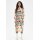 FRED PERRY AMY WINEHOUSE Floral Print Mesh Dress silky peach