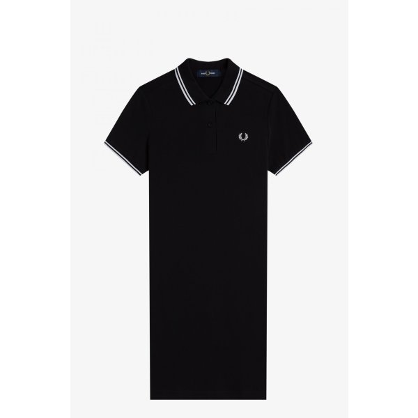 FRED PERRY Twin Tipped Dress black/ white