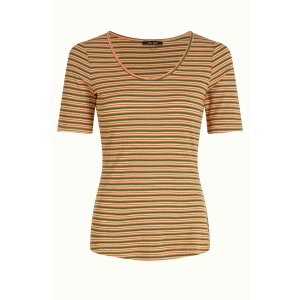 KING LOUIE Carice Top Boxy Stripe ponderosa green