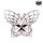 Buckle Butterfly Star white
