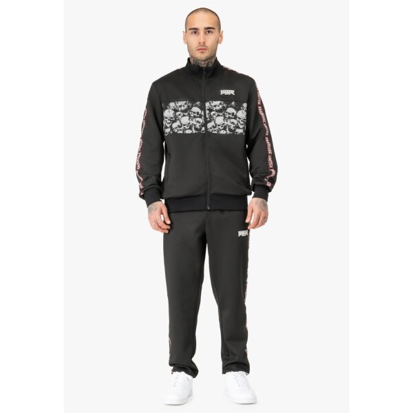 HARDCORE UNITED Tracksuit Raver black/white/red