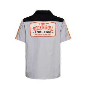 KING KEROSIN Racing- Hemd Rock´N´Roll Rebel Kings steel grey