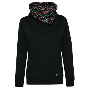 PUSSY DELUXE Special Cherries Shawl Hoodie & Hairband female black/allover