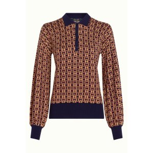 KING LOUIE Polo Bell Top Ripley evening blue