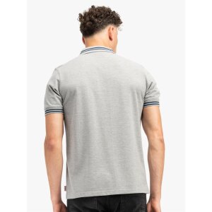 LONSDALE Polo Shirt Markham marl grey/ navy