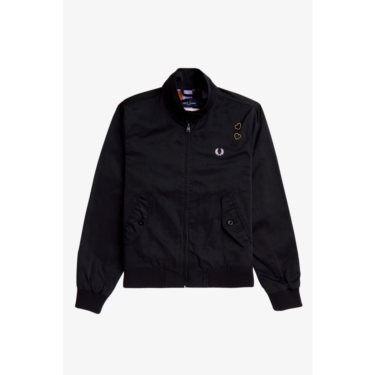 FRED PERRY × Amy Winehouse　ナイロンジャケット Amy Winehouse Black Embroidered 50's Bomber Jacket – Posers Hollywood