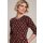 KING LOUIE Mona Dress Riley Jacquard cabernet red