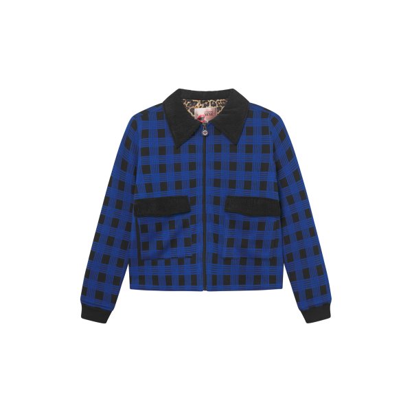 MADEMOISELLE YéYé Rebel Riffmaster Jacket checker blue