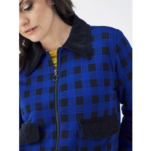 MADEMOISELLE YéYé Rebel Riffmaster Jacket checker blue