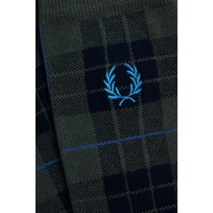 FRED PERRY Tartan Laurel Wreath Socken night green