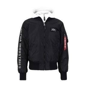 ALPHA INDUSTRIES MA-1 D-Tec SE Bomberjacke black/ white