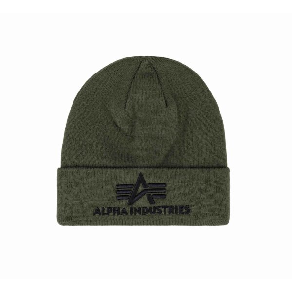 ALPHA INDUSTRIES 3D Beanie dark green
