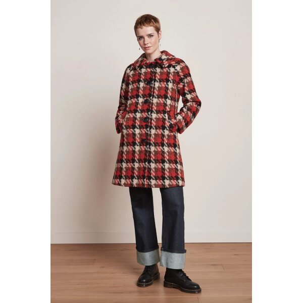 KING LOUIE Betty Coat Ashby Check black