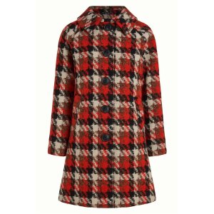 KING LOUIE Betty Coat Ashby Check black