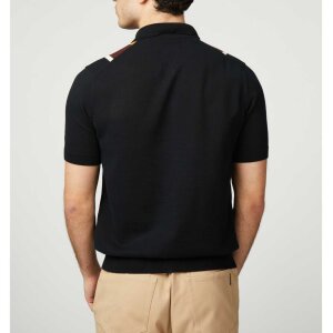 BEN SHERMAN Vertical Stripe Polo black