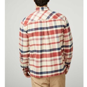 BEN SHERMAN Brushed Ivy Check Overshirt cream