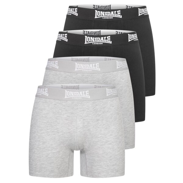 Lonsdale East Challow Boxer Shorts 4 pack black/ marl grey, 20,99 €