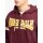 LONSDALE Darfield Mens Hooded Zipsweat jacket oxblood/ yellow/ white