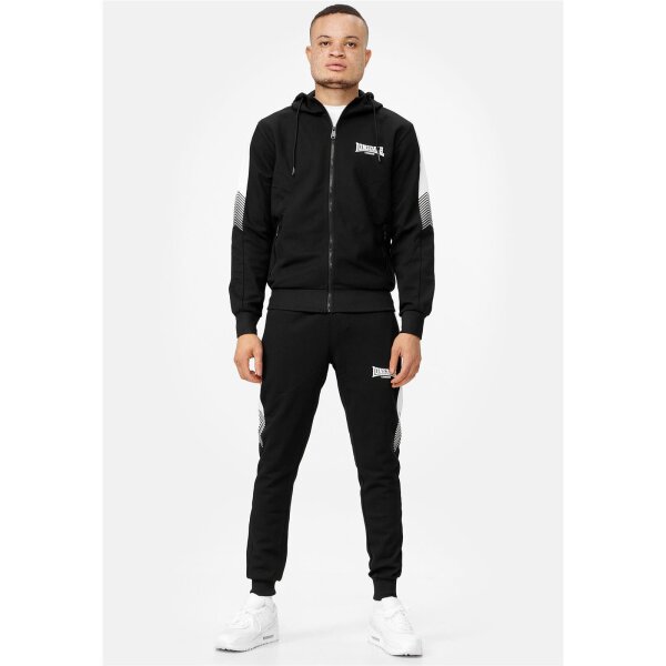 LONSDALE Trainingsanzug Marthall black/ white