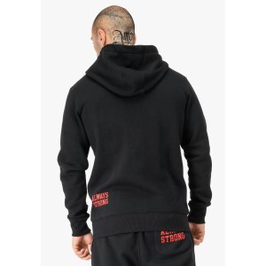 BENLEE Vitalino Hooded Zipsweat Jacket black/ red