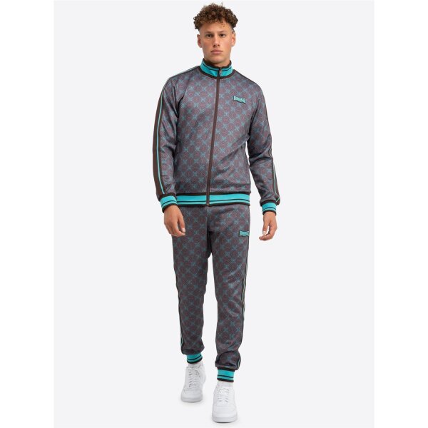 LONSDALE Trainingsanzug Before 8 brown/ turquoise