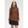 FRED PERRY AMY WINEHOUSE Ribbed Mock Neck Top marmalade