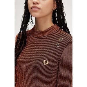 FRED PERRY AMY WINEHOUSE Mock Neck Dress marmalade